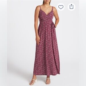 Kaileigh Burgundy Floral Maxi Dress